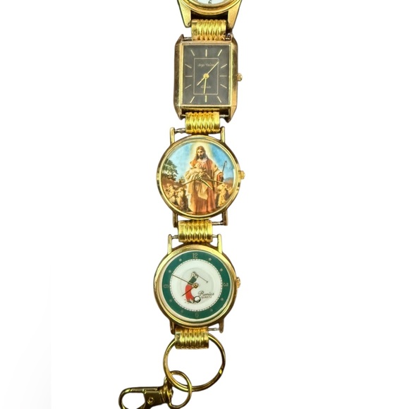 Handmade Unique Watch Purse Strap w/ Gold Accents - Picture 9 of 16